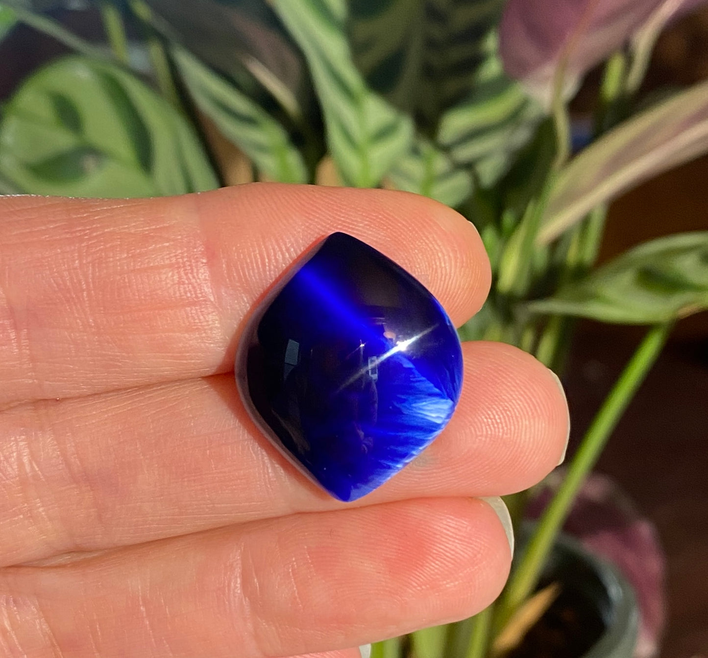 Artisan Created and Cut Bridewell Stone So Blue Cabochon